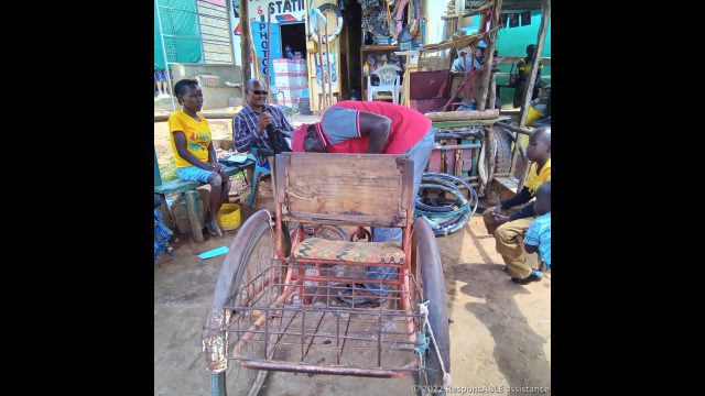 Ngaikini's tricycle before renovation