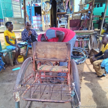 Ngaikini's tricycle before renovation