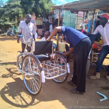 Ngaikini's tricycle after renovation