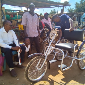 Ngaikini's tricycle after renovation