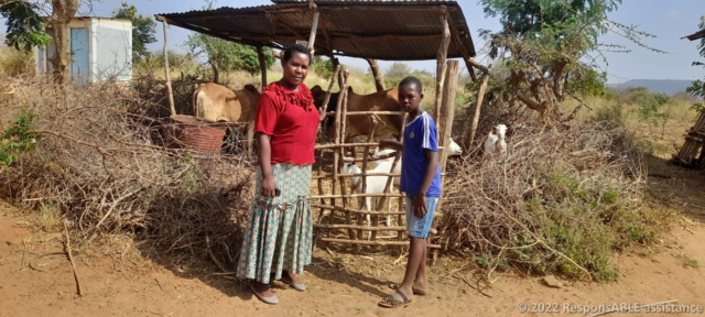 Patricia from the Kyanginywa Fursa group. She rears goats and cows.
