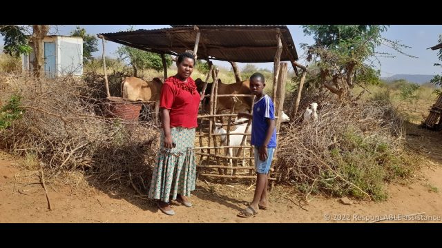 Patricia from the Kyanginywa Fursa group. She rears goats and cows.
